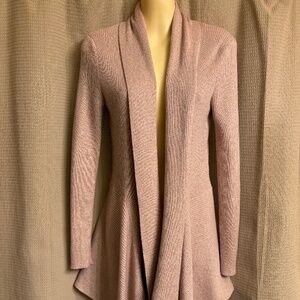 Light Pink Silver Sweater Jacket Top Women's XS